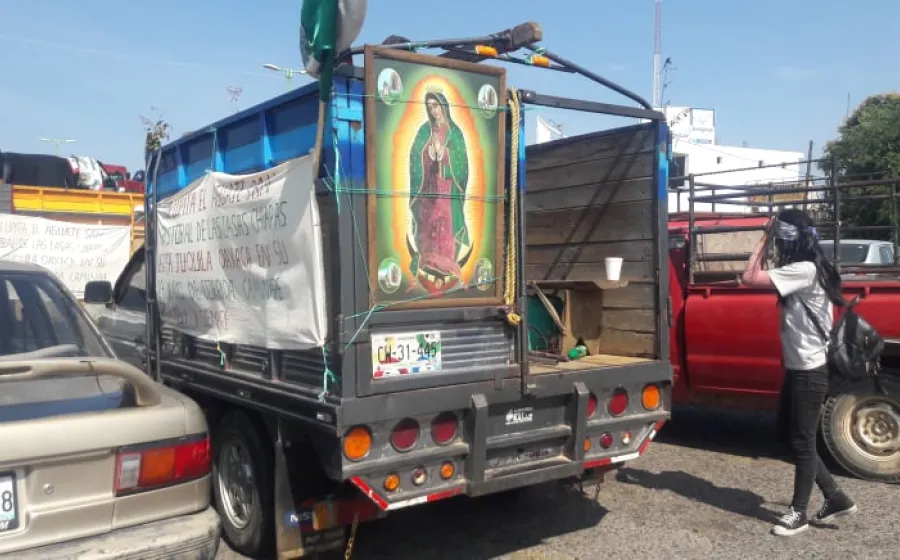 Rumbo a la Basílica de Guadalupe, en la Ciudad de México.