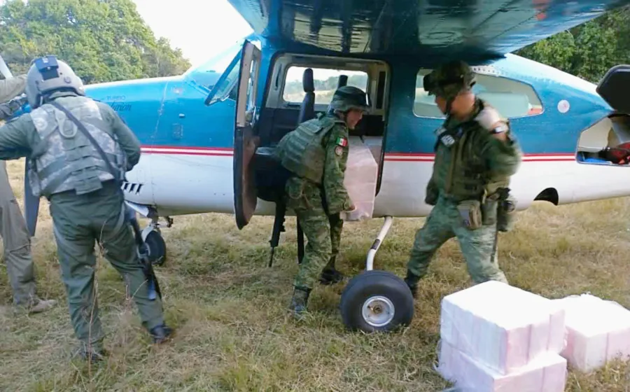 Sedena asegura narco avioneta