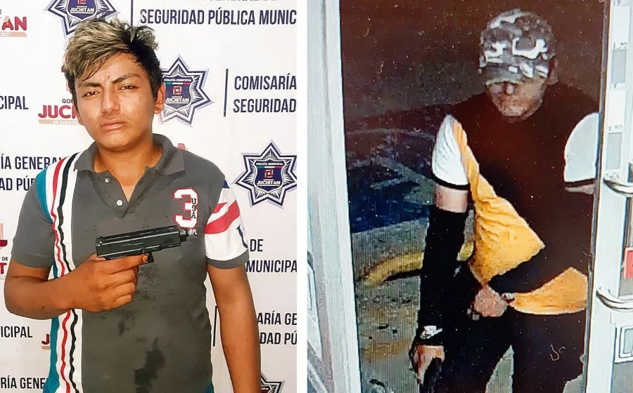 ladrón atrapado en Oxxo