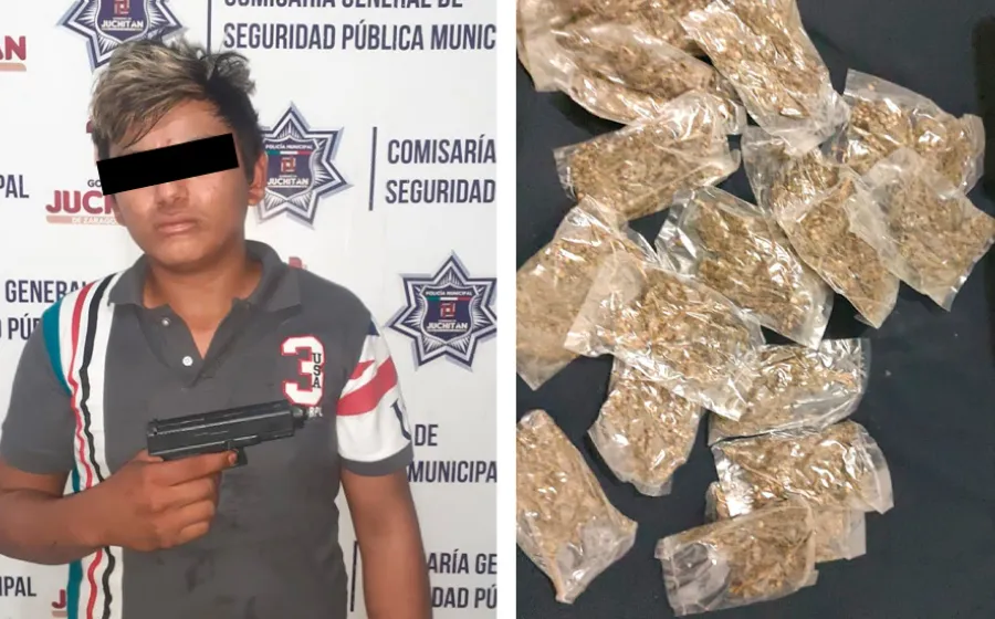 sujeto-detenido-arma-drogas