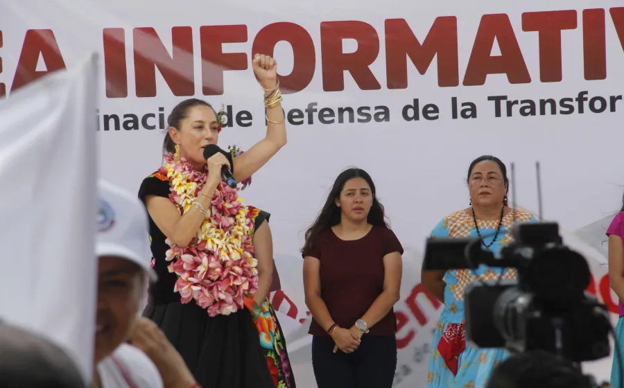 Claudia Sheinbaum Pardo visitó por primera vez Tehuantepec.