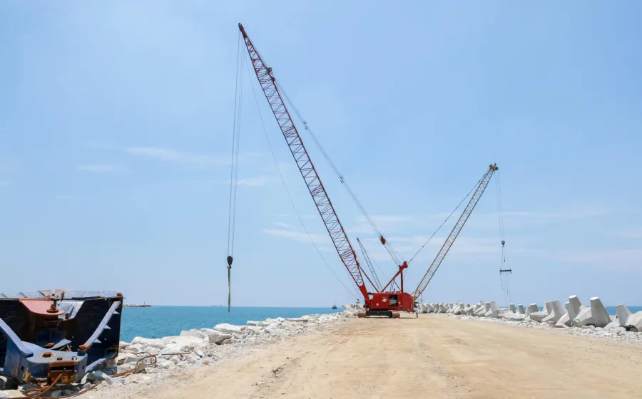 El Rompeolas Oeste tendrá una longitud de 1.6 km. 