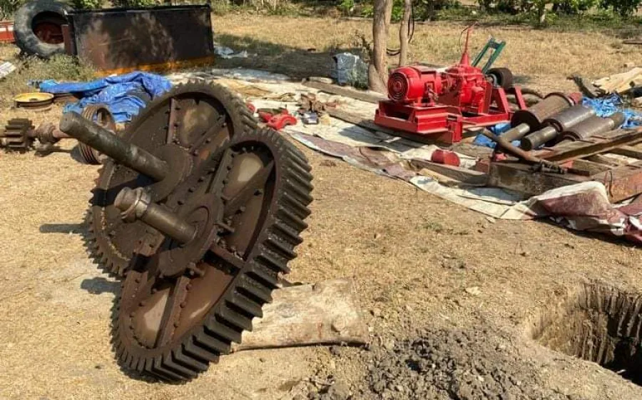 Es un trapiche de 28 pulgadas de manufactura colombiana.