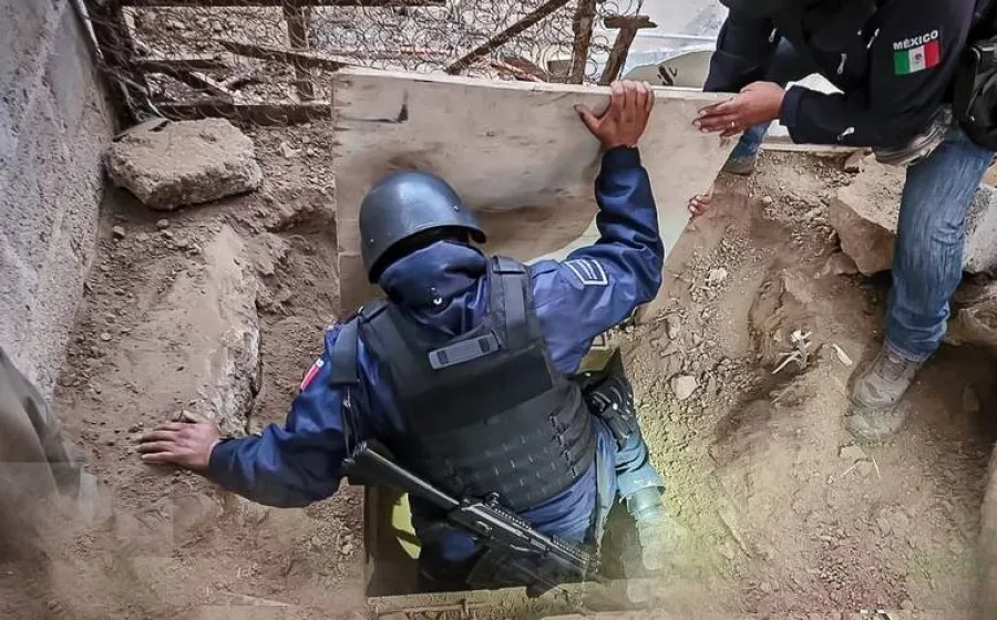 El túnel fue hallado en el estado de Hidalgo. 