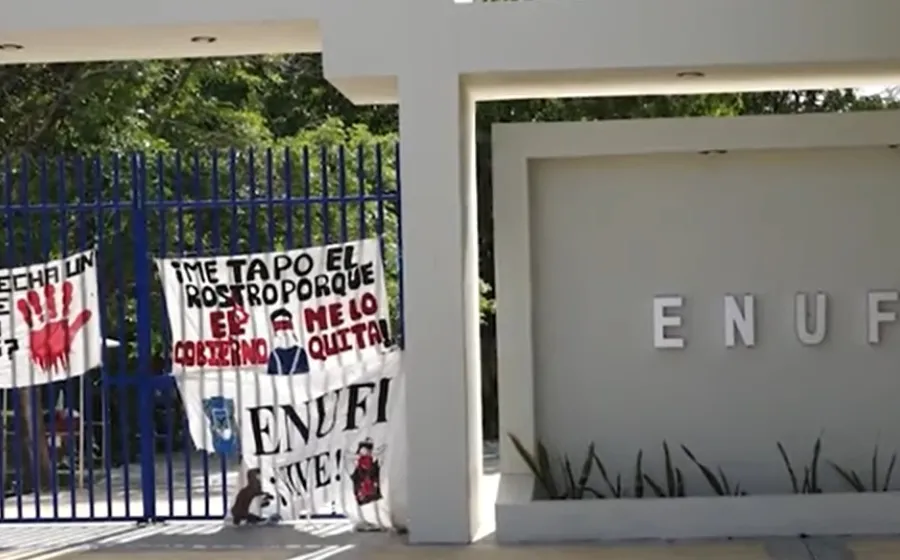 Las instalaciones de la UPN están tomadas por un grupo de alumnos inconformes. Foto: Cortesía. 