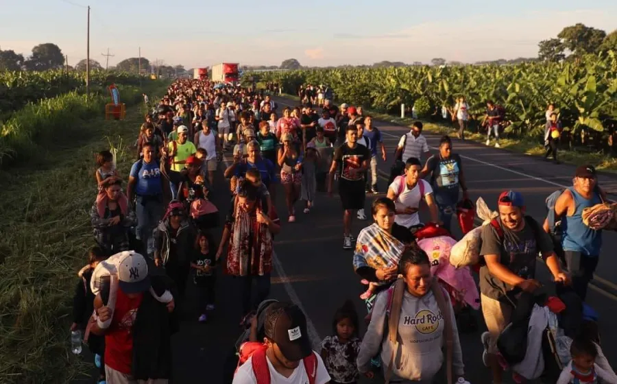 Se calcula que entre martes y miércoles la nueva caravana ingreso a territorio oaxaqueño.