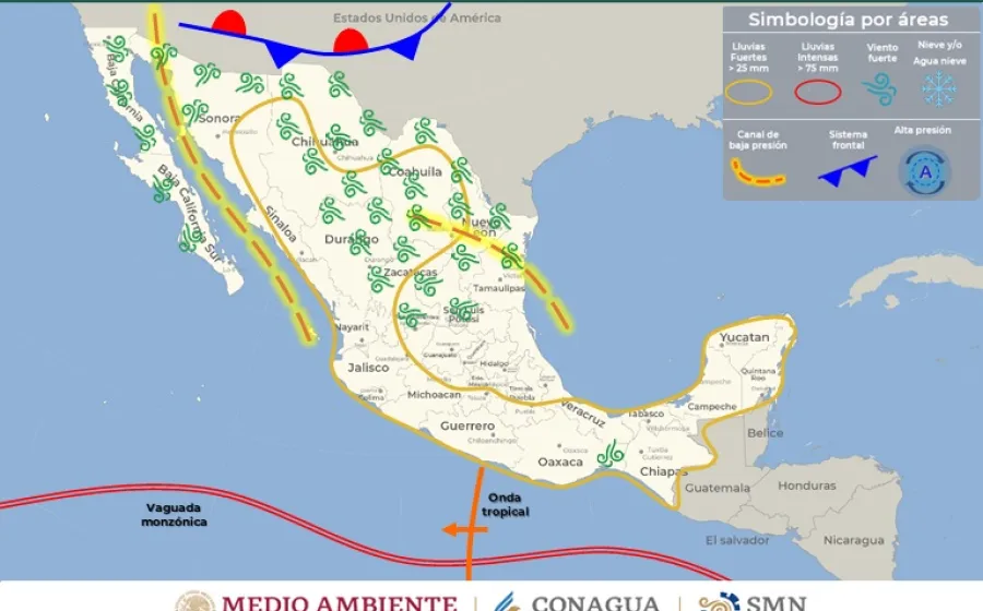 La onda tropical número 18 estará dejando algunas precipitaciones en las zonas oriente y norte del Istmo.