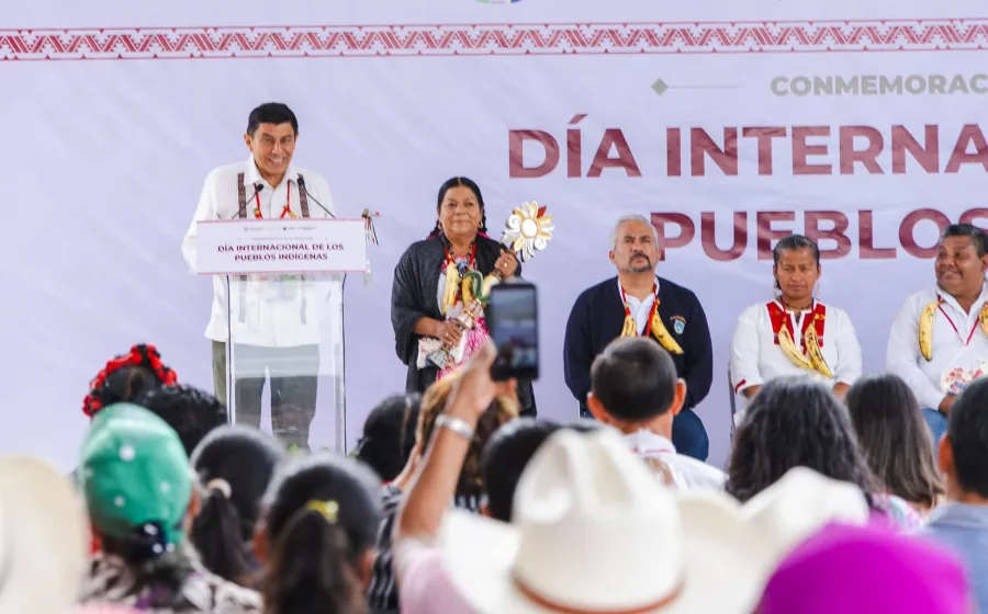 Jara Cruz reconoció la gran diversidad cultural que alberga Oaxaca a través de sus 16 etnias y el pueblo afromexicano. Foto: Cortesía.