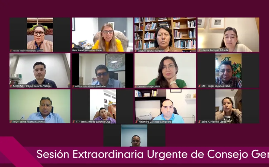Los consejeros realizaron una sesión virtual. 
