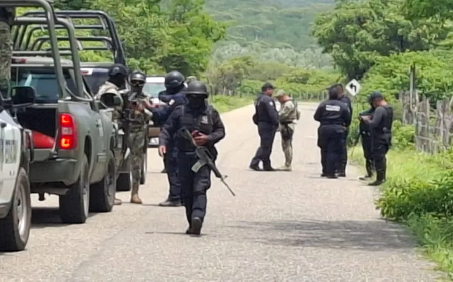 El área del hallazgo fue acordonada por policías municipales.