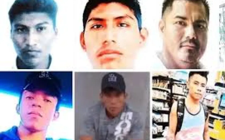 Las personas desaparecidas viajaban a bordo de una camioneta roja.