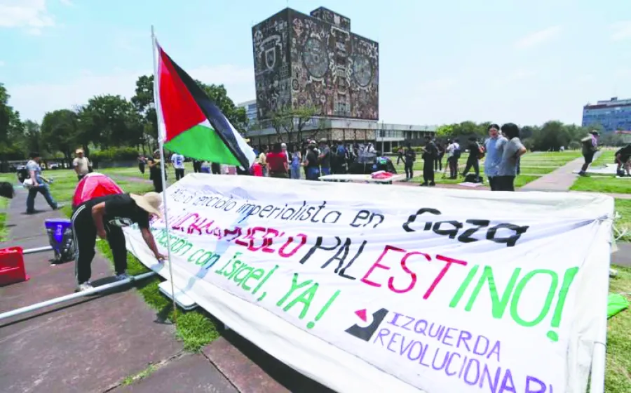 Se manifiestan a favor de Palestina. Foto: Agencias