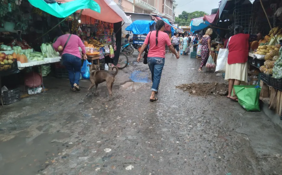 Las calles de Tehuantepec han sido invadidas por comerciantes informales.