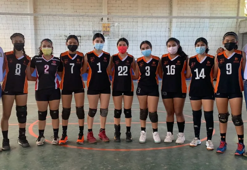 equipo de voleibol local 