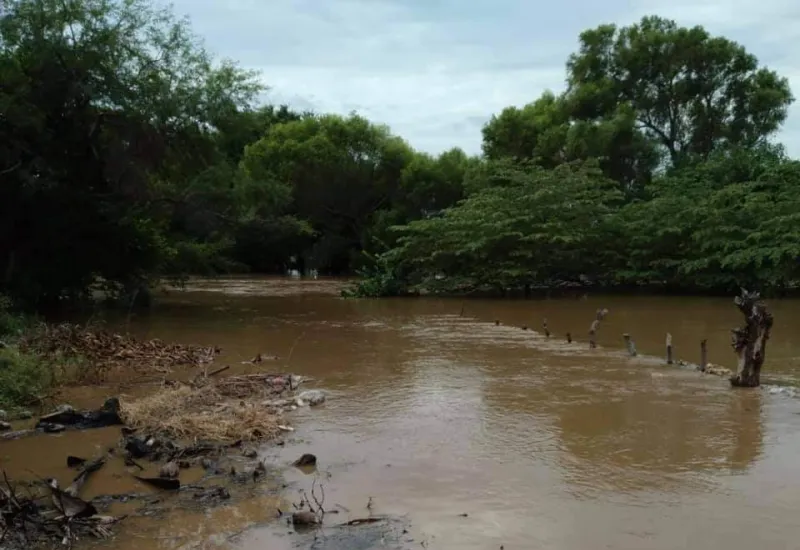 Incremento de nivel de río