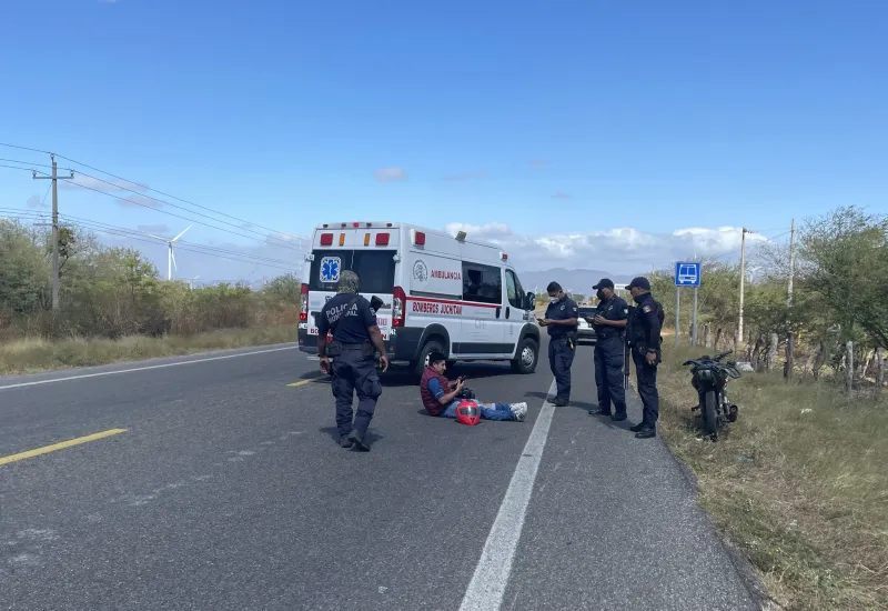 Motociclista accidentado