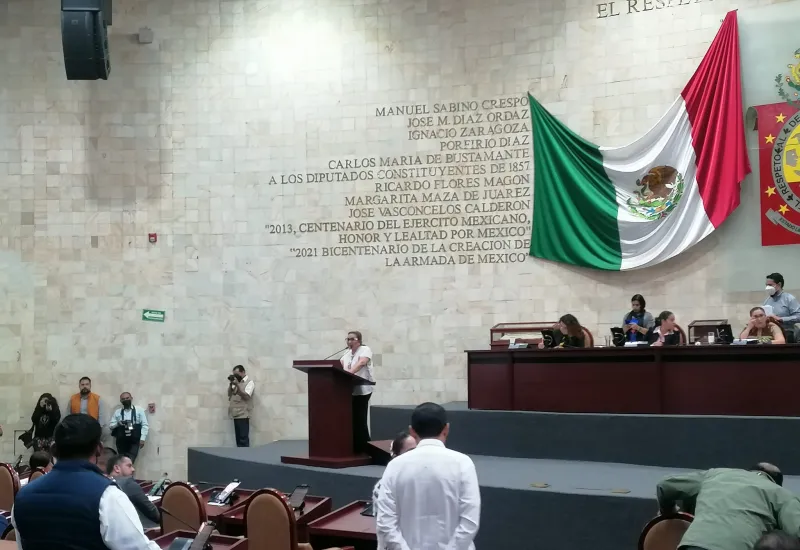 Diputada Concepción Rueda Gómez en el Congreso.