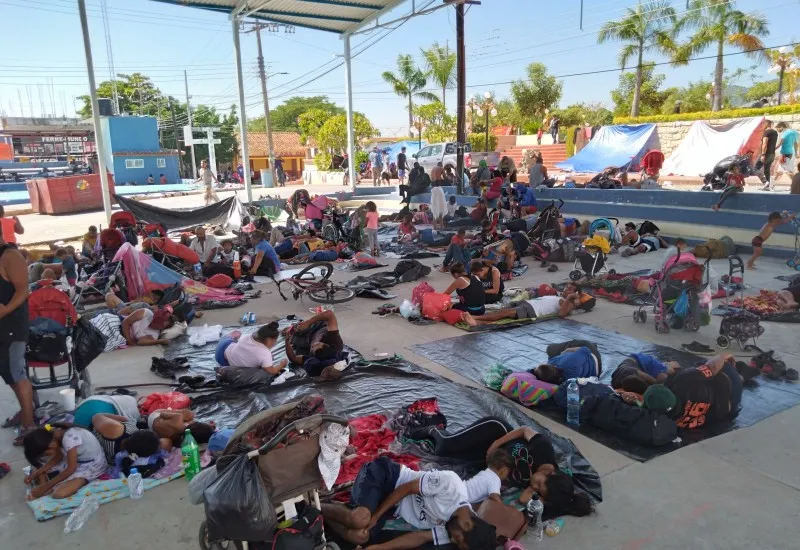 El año pasado, en Tapanatepec se vivió una crisis a causa de la llegada masiva de migrantes.