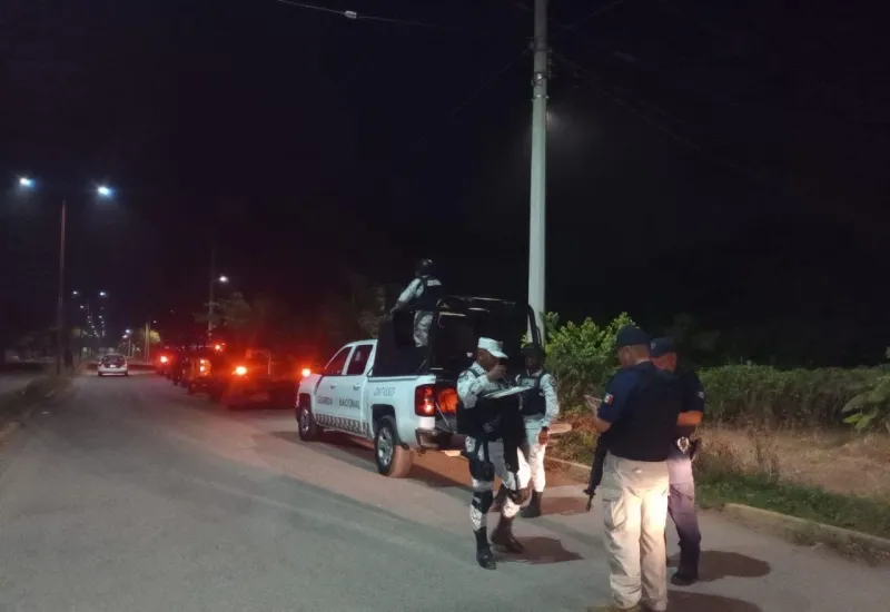 Diversas corporaciones policiacas participan en los operativos, principalmente de noche y madrugada.