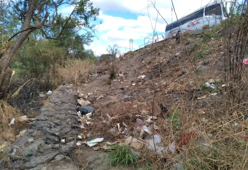 En Tehuantepec, se ha vuelto común que cualquier espacio se convierta en tiradero. 