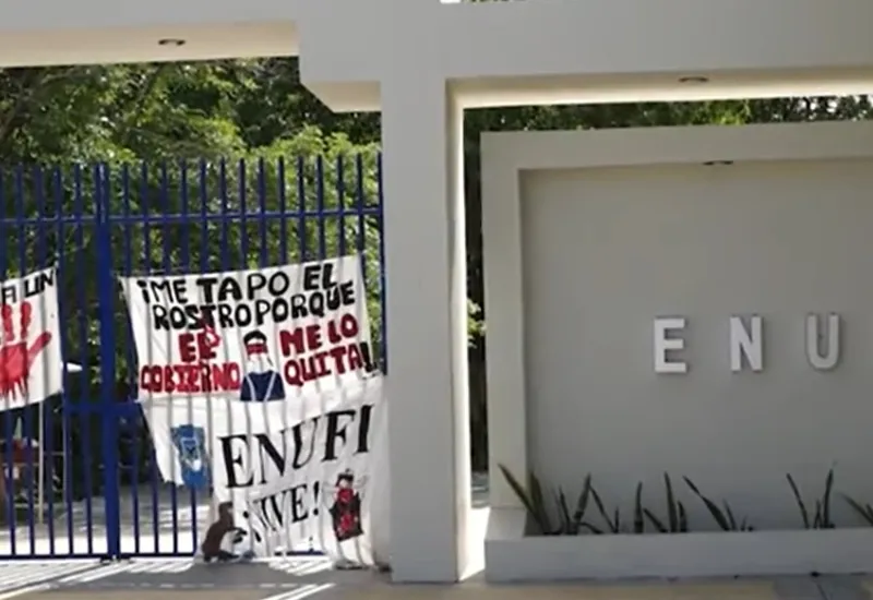 Las instalaciones de la UPN están tomadas por un grupo de alumnos inconformes. Foto: Cortesía. 