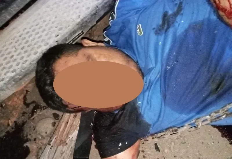 El infortunado fue identificado con el nombre de Jehú M., vecino de La Ventosa, Juchitán.