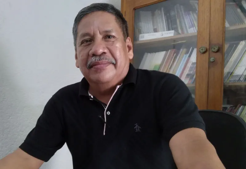 Luis Manuel Antonio Rasgado, supervisor escolar de la zona 132 con residencia en Santo Domingo Tehuantepec.
