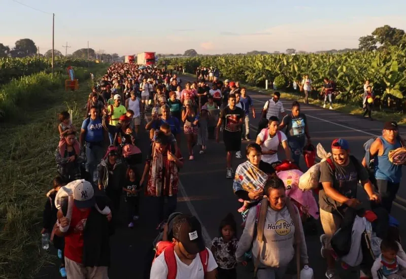Se calcula que entre martes y miércoles la nueva caravana ingreso a territorio oaxaqueño.
