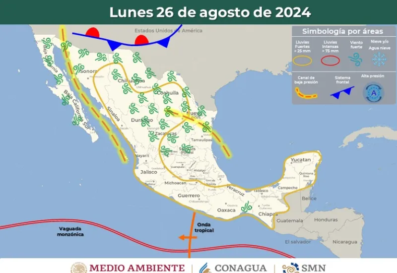La onda tropical número 18 estará dejando algunas precipitaciones en las zonas oriente y norte del Istmo.