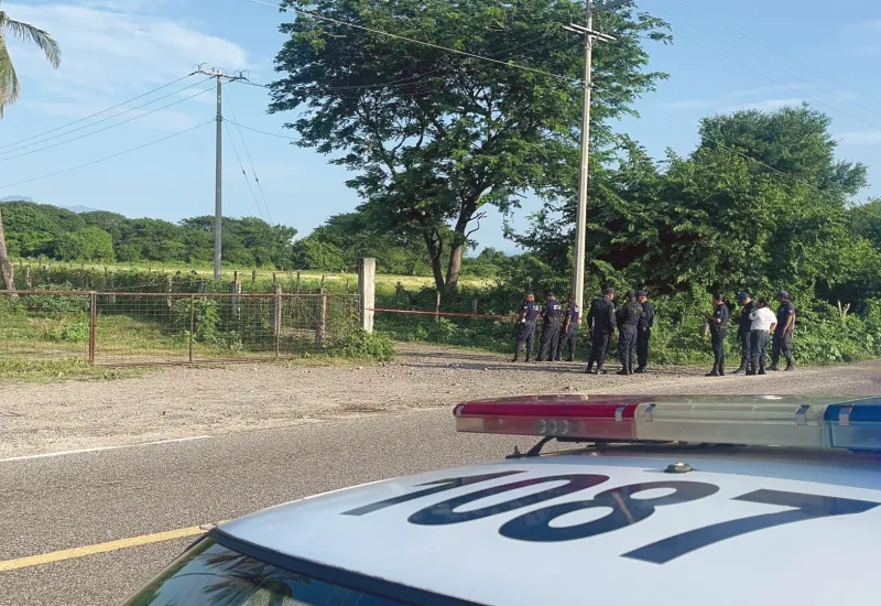 El área fue acordonada por elementos policiacos.