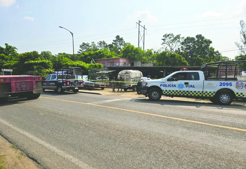 El lugar fue acordonado por elementos de la Policía Municipal.