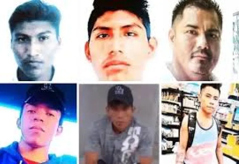 Las personas desaparecidas viajaban a bordo de una camioneta roja.