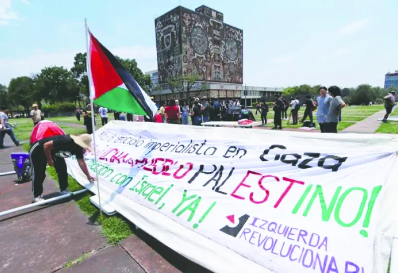 Se manifiestan a favor de Palestina. Foto: Agencias