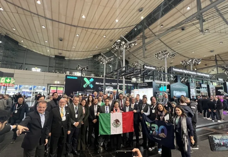 Se expusieron las ventajas del Corredor del Istmo en la Feria Industrial Hannover Messe 2024, en Alemania. Foto: Cortesía.