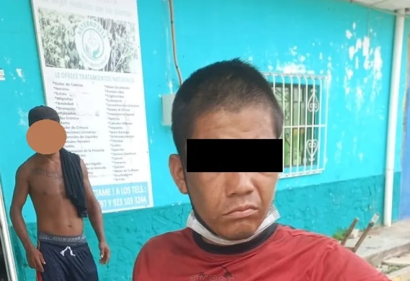El sujeto fue detenido por la Policía Municipal; al parecer se encontraba bajo los efectos de alguna sustancia adictiva.